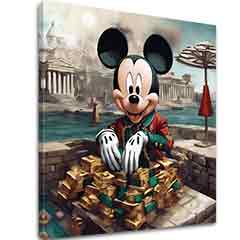 Η εικόνα σε καμβά - Mickey Mouse in Luxus | διαφορετικές διαστάσεις