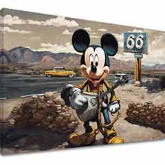 Η εικόνα στον καμβά - Κιθαρίστας Mickey Mouse | διαφορετικές διαστάσεις