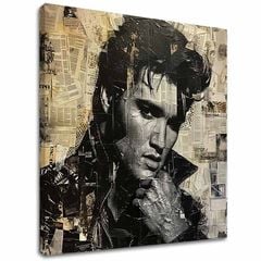 Εικόνα ELVIS PRESLEY - Rock genius | 100% πρωτότυπο ακρυλικό ζωγραφισμένο