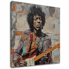 Εικόνα JIMI HENDRIX - Ποίηση με κιθάρα | 100% πρωτότυπο ακρυλικό ζωγραφισμένο