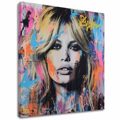 Ζωγραφική Brigitte Bardot - Beauty captured on canvas | 100% πρωτότυπο σπίτι ζωγραφισμένο ακρυλικό